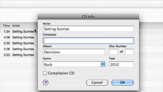 How Can I Put Music Track Information on My Burned CD : CDs & Audio Conversions