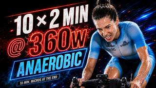 Vo2 Workout on Zwift - 2min repeats + micros