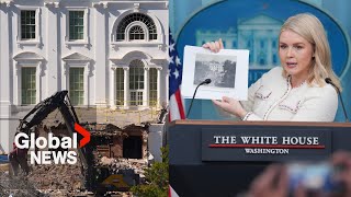 White House defends East Wing demolition after Trump promised not to touch it