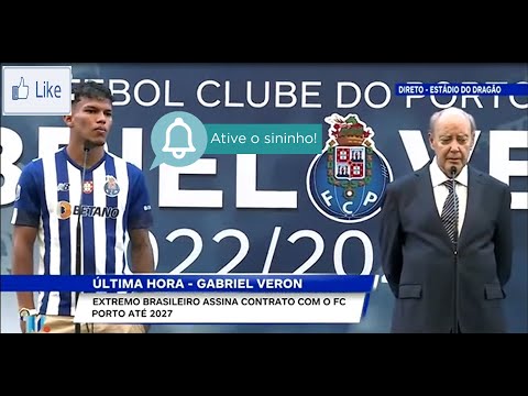 OFICIAL Gabriel Veron apresentado no dragão, assina contrato até 2027 e vai vestir a camisola 7 !!