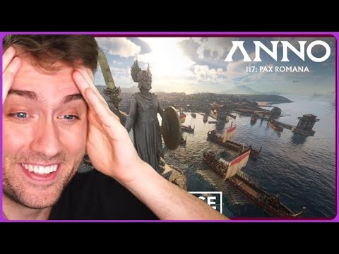 Anno 117: Pax Romana - Gameplay Showcase Trailer: Atrioc Reacts