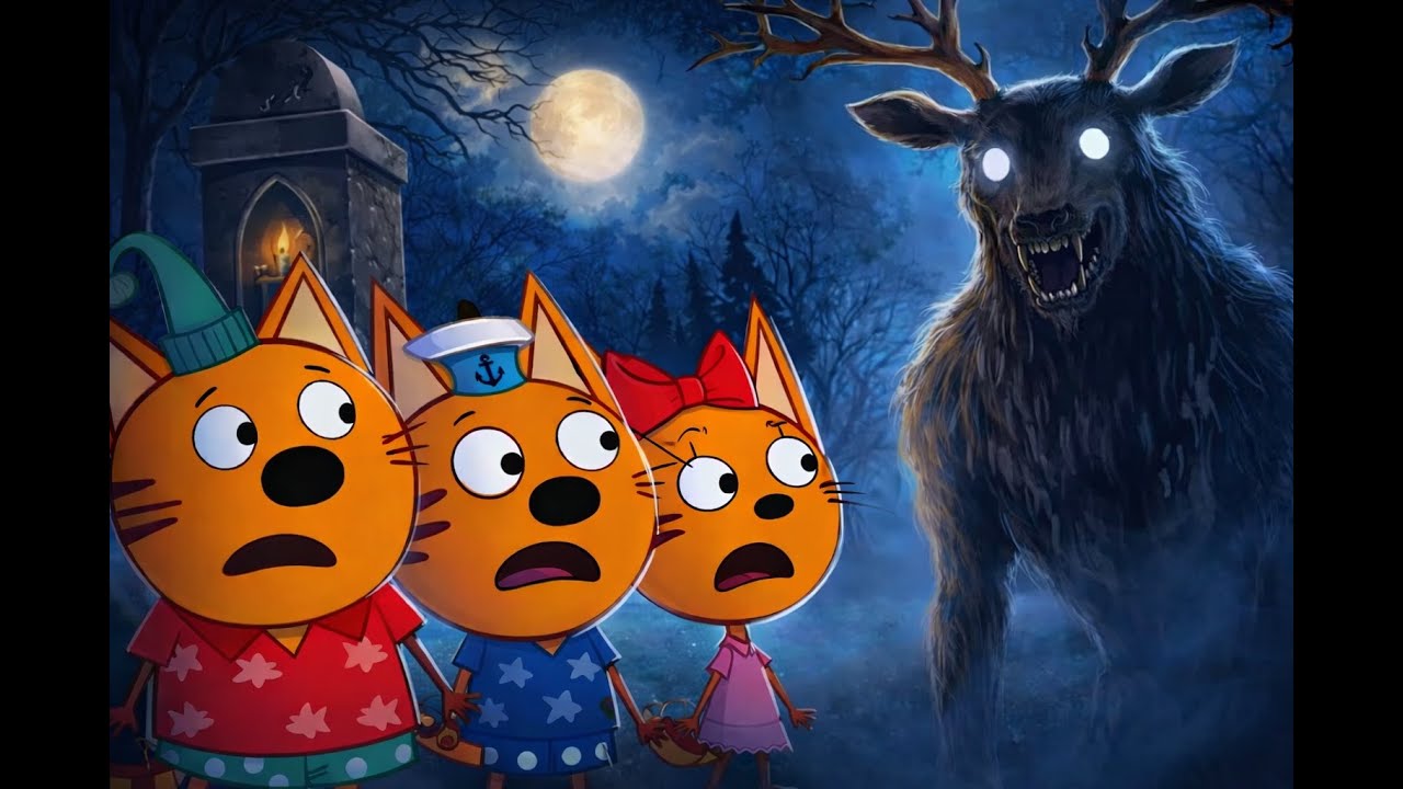 ЖУТКАЯ СЕРИЯ ТРИ КОТА 😱