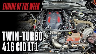 Twin-Turbo 416 Cubic Inch LT1 Engine