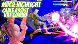 MvC2 Highlight! - Cable Assist Kill Combo 08/13/26