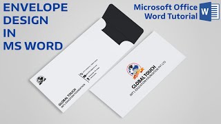 Envelope Design in ms word || How to make Envelope Design in ms word || Ms word Tutorial ||