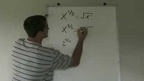 Math Videos - Converting Exponents to Roots