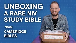 Unboxing a RARE copy of the NIV Study Bible from Cambridge!