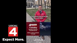 Famous 4Warn Weather Alert for Tuesday Wealth