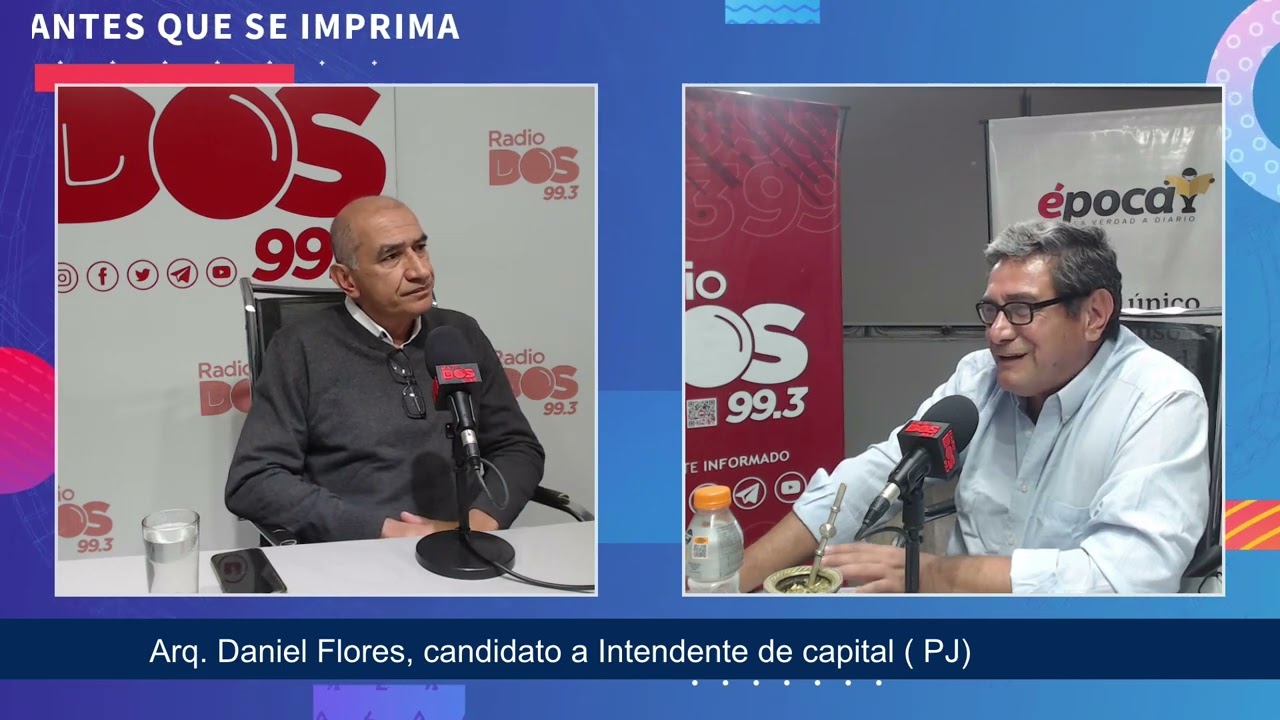 Arq. Daniel Flores, candidato a Intendente de capital (PJ) - ANTES QUE SE IMPRIMA