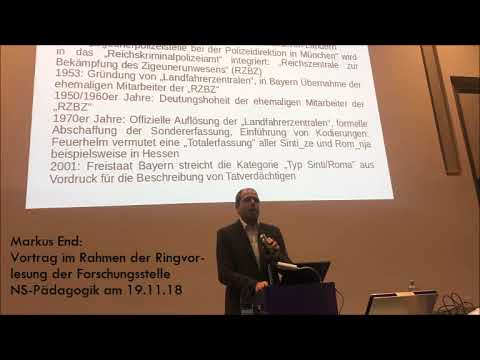 Antiziganismuskritik in der Gegenwart (Vortrag Markus End)