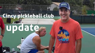 Cincy Pickleball update, Ming's 50th birthday.... Lang Park on Sat. morning.