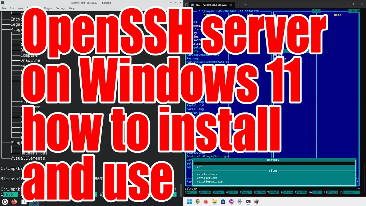 OpenSSH server on Windows11 how to install and use - April 2026 ...