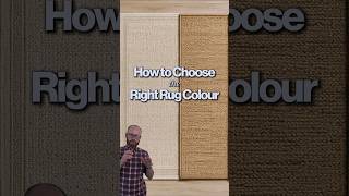 How to Choose the Right Rug Colour For Your Space' #interiordesign #loveyourspace #homedecor
