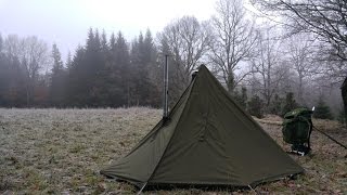 Camping with my homemade tent stove in a Lavvu