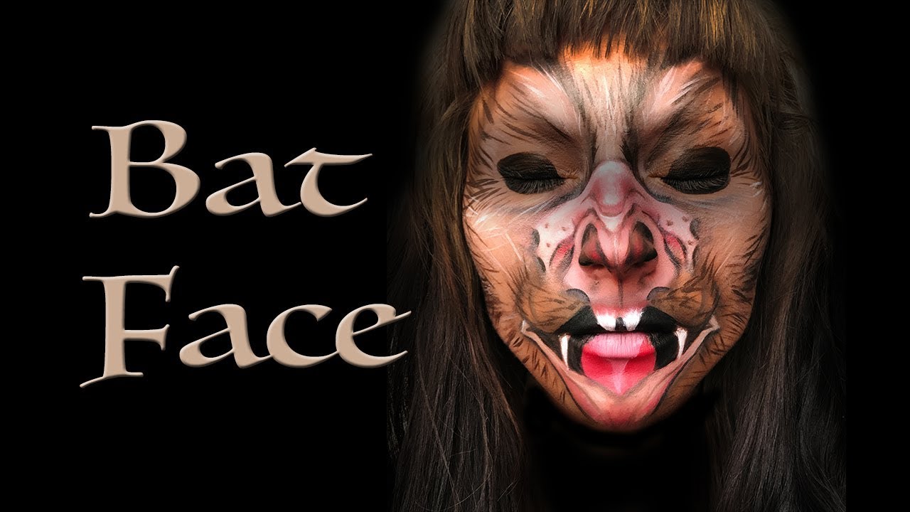 Bat Face Halloween Makeup Tutorial YouTube