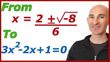 Write the Quadratic Equation Given Quadratic Formula