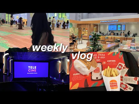 weekly vlog 🤍 | exposição do van gogh, cinema, primeira semana da faculdade, compras