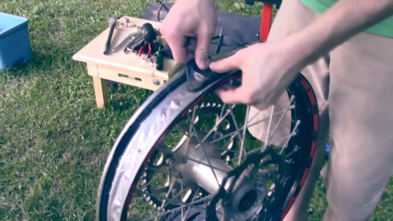 KTM rear tire replacement. YouTube