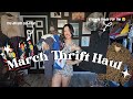 Everything i thrifted in march  try on haul  thrifthaul