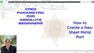How to Create a New Sheet Metal Part - Creo Parametric for Absolute Beginners