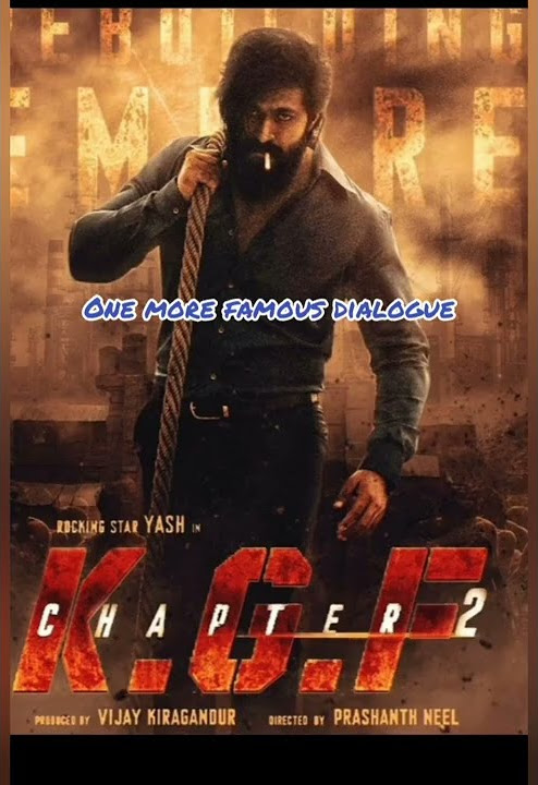 KGF Chapter 2 Most Famous and Funny Dialogue•KGF Chapter 2 Hindi•Rocky ...
