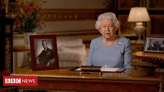 The Queen praises “love and care” in current crisis as she honours VE Day - BBC News