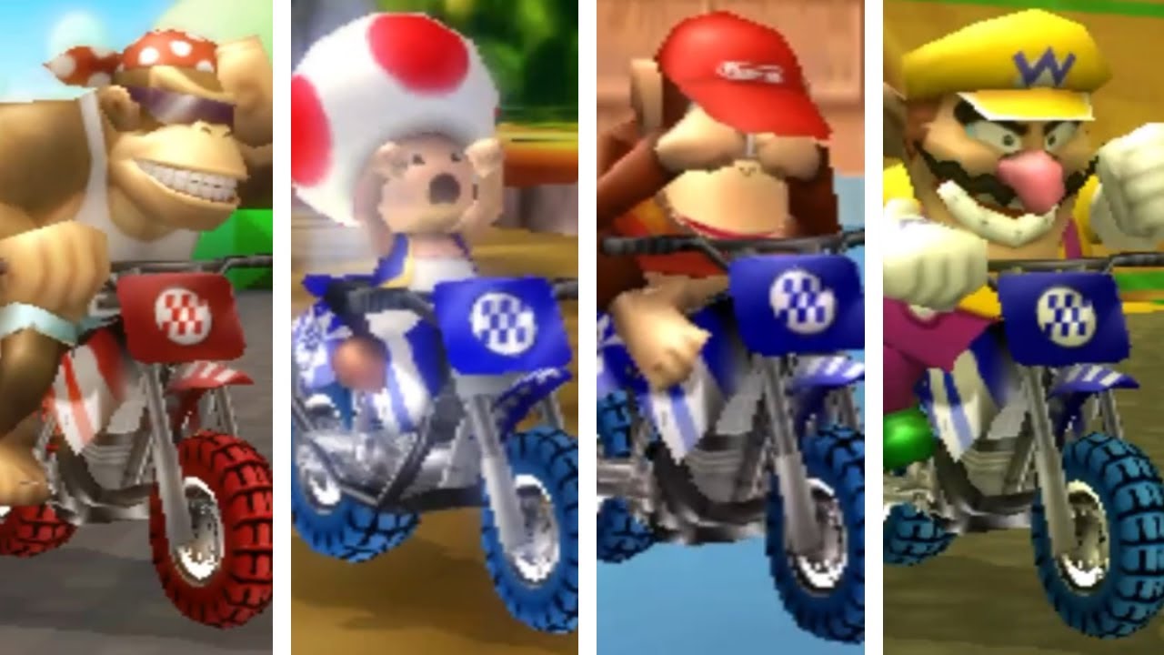 Mario Kart Wii Deluxe - All Characters Losing Animations in Coin Runners (Bikes)
