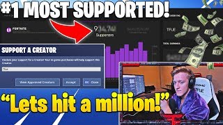Tfue Reveals How Many People Use His Support A Creator Code Shocking - Fortnite Moments