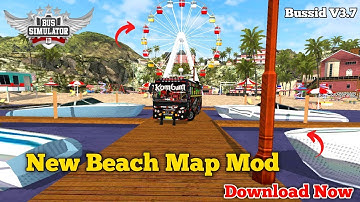 New Beach Map Mod😃🥰|Indian Beach Map Mod|Bussid V3.7#bussidmods #kombandawood #bussidupdate