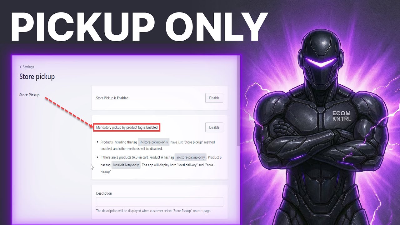 How to Set Up a Pickup-Only Shipping Profile in Shopify (2026) | Shipping Settings