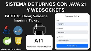Appointment System with Java 21 and WebSockets - Part 10: Create, Validate, and Print Tickets