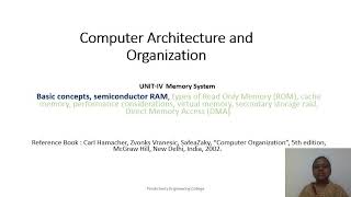 B.Tech, ECE, CAO, Unit 4- part1