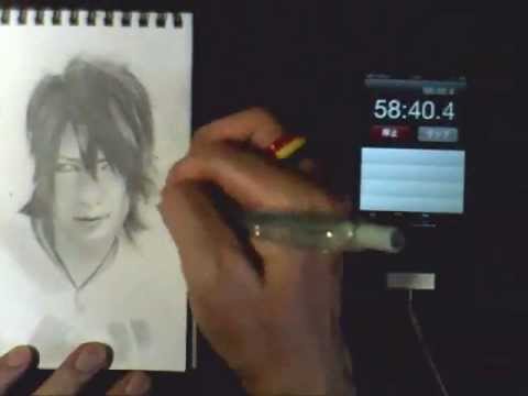 ゴールデンボンバー（金爆）のナルシス研二さんを描いてみた。修行画50