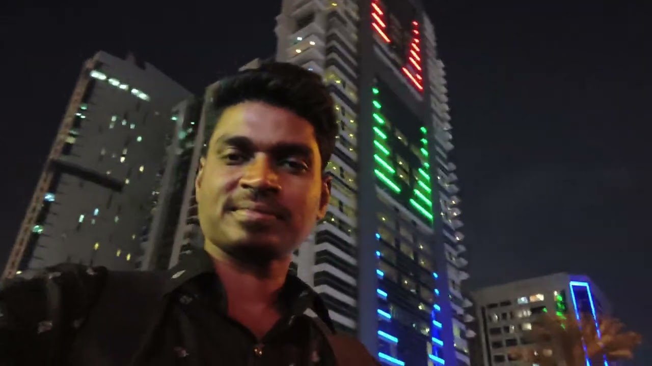 Me at Beautiful Building Lights Sharjah City 😍👌❤️