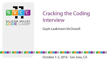 Cracking the Coding Interview at Silicon Valley Code Camp 2016