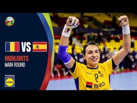 Bazaliu delivers Romania ON THE BUZZER | Romania vs Spain | Highlights | MR | Women's EHF EURO 2022