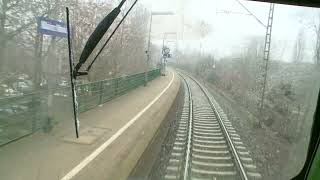 🇩🇪 Führerstandsmitfahrt auf der S8 - Wiesbaden Hauptbahnhof über Mainz  und Frankfurt nach Hanau