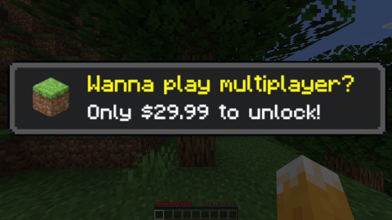 If Minecraft Was Free To Play 