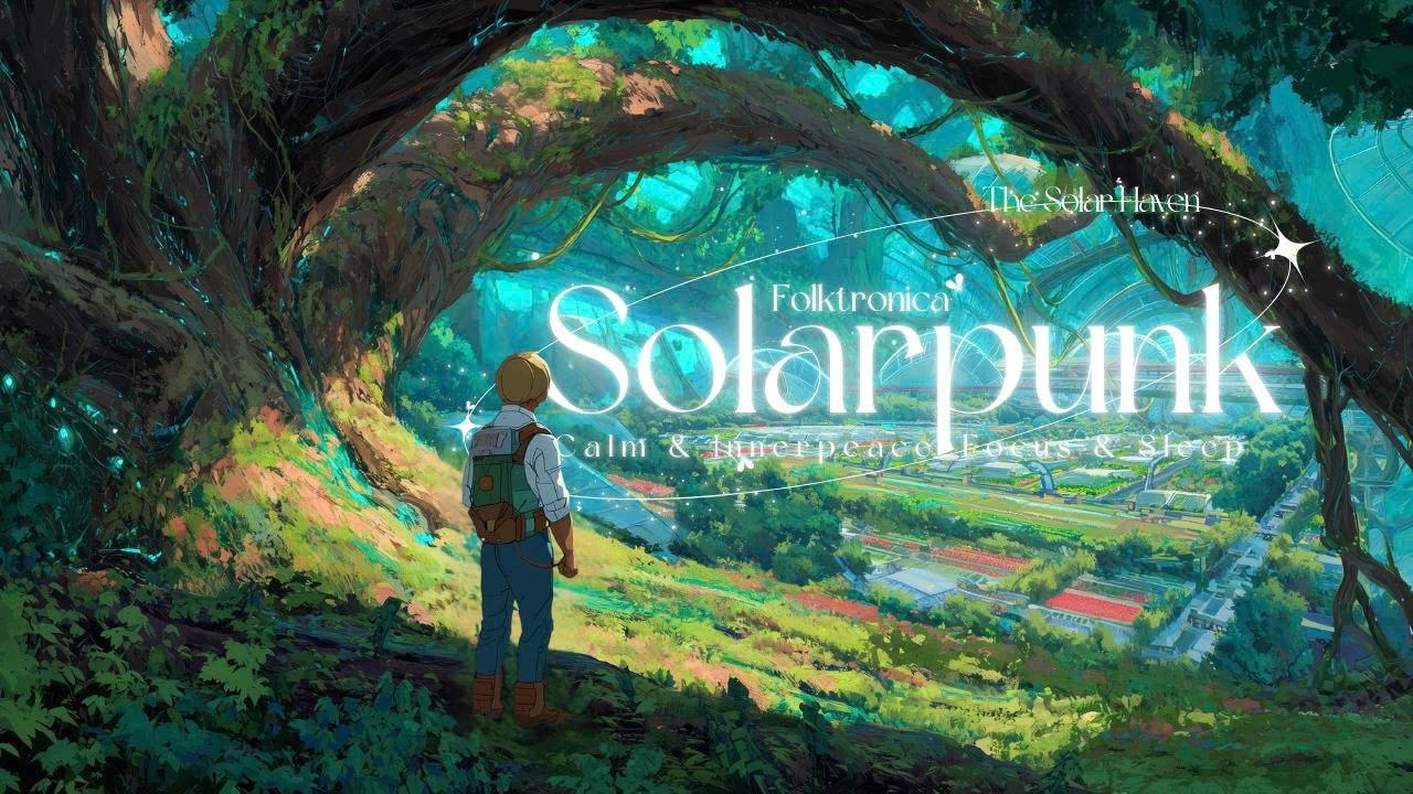 The Solar Haven | Solarpunk Folktronica Music | Focus To Study And Work 🌿🌻 #solarpunk #music #focus