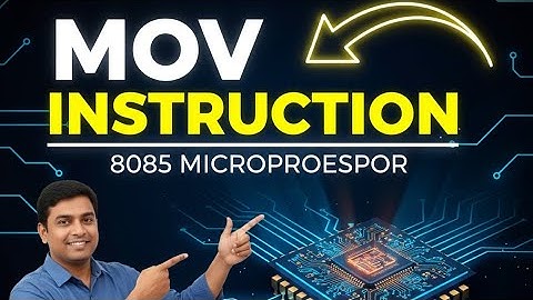 MOV Instruction in 8085 Microprocessor | Easy Explanation + Real Examples