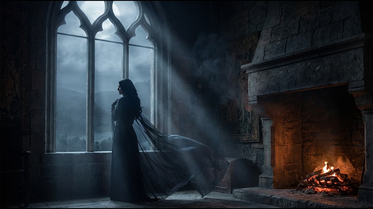 The Witcher Ambient - Moonlit Sorceress – Dark Castle Ambience for Deep Focus & Reading