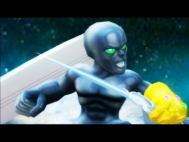 Dark Silver Surfer from The Super Hero Squad Show : r/HeroForgeMinis