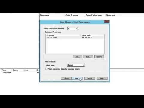 Cluster Configuration - Windows Server 2012 Configuring Advanced Services tutorial