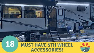 18 Must Have Accessories for your New 5th Wheel!