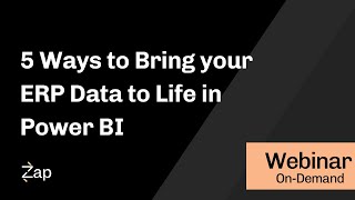 5 Ways to bring your ERP data to life in Power BI