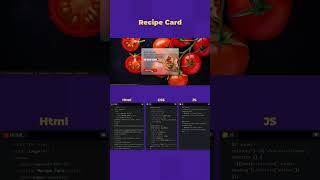 Recipe Cards Animation Using HTML CSS And JS