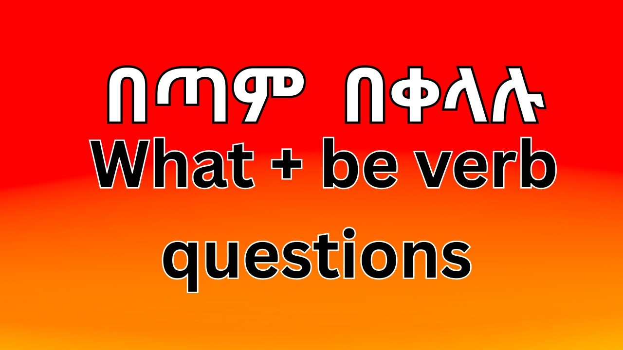 what+be verb questions