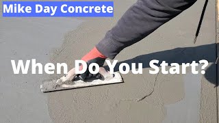 When To Start Finishing Concrete - Timing When To Start screenshot 5