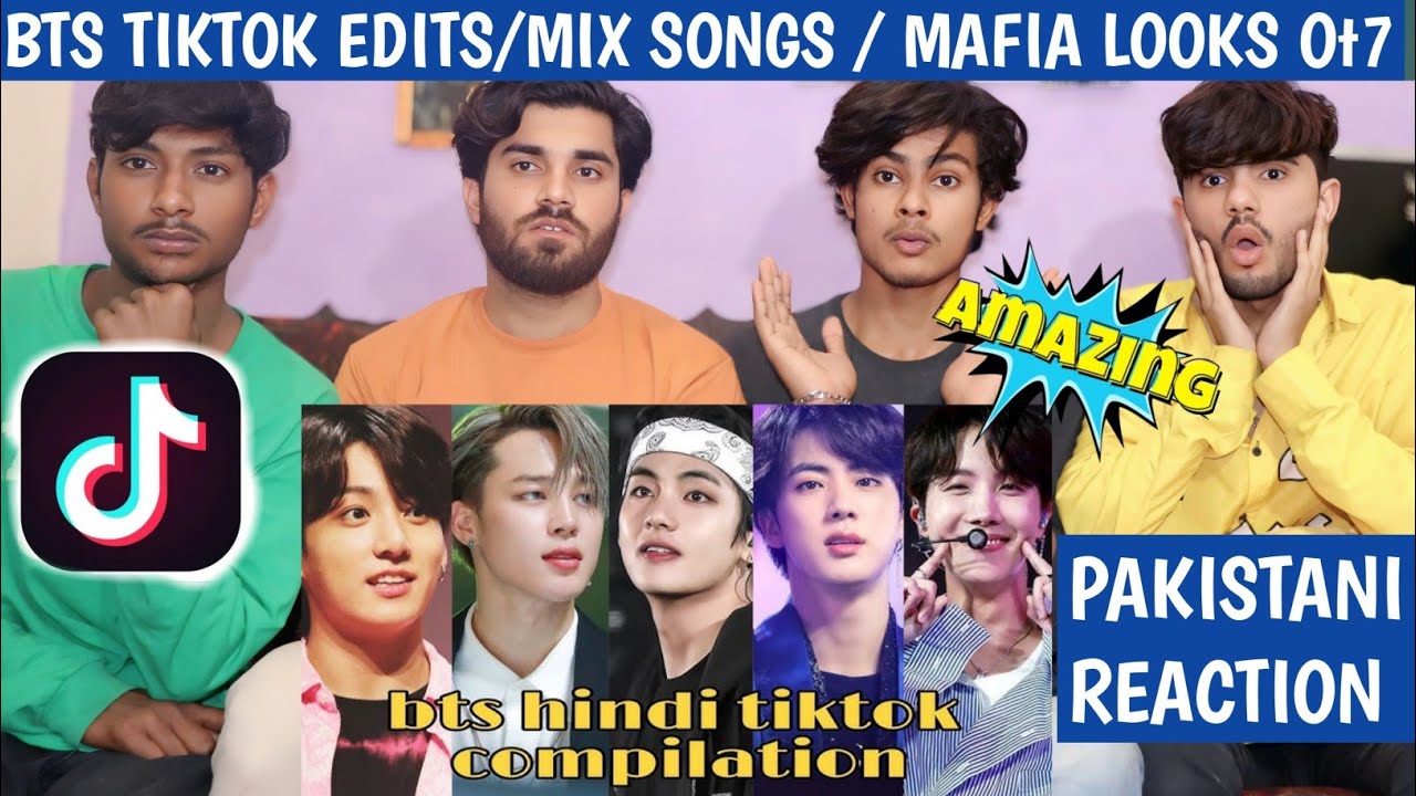 Bts tiktok edits / MIX SONGS / mafia looks - Pakistani Reaction - Abaid Official 
