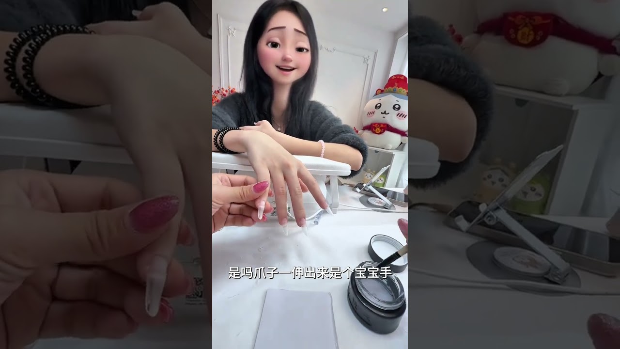 Cat s eye with small diamonds will be full of diamonds this year #Nail Art vlog#Immersive